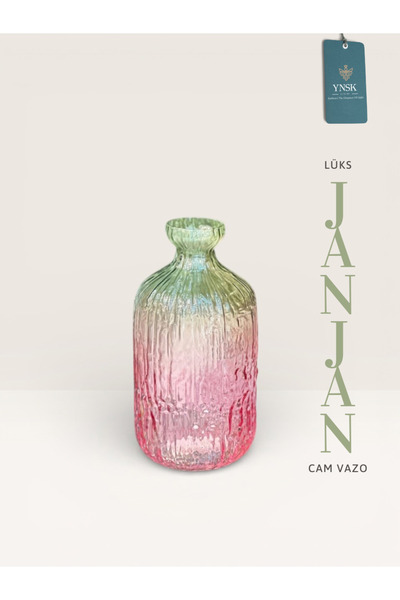 YNSK Luxury |   Janjan |   Imported Glass Vase (24 cm)