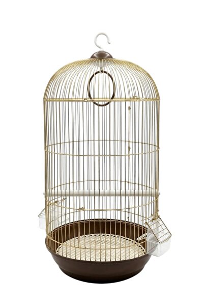 Dayang قفص طيور فاخر ذهبي اللون 309D - تصميم قبة عالية للغاية