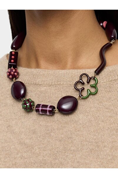 PARFOIS Mineli Boncuklu Kısa Kolye