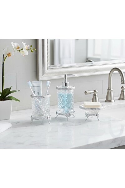 USTAOGLUHOME DÖKÜM 3 LÜ SABUNLUK SET (TEPSİSİZ ) BANYO SETİ