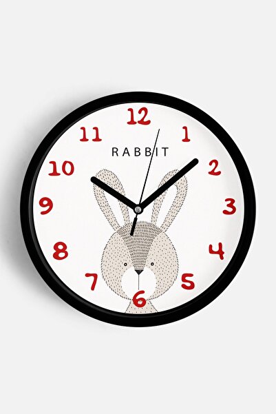 JHAAR Ceas de perete pentru camera copiilor cu design drăguț de iepuraș - 35 ...