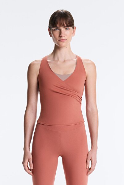 Oysho Comfortlux kruvaze kolsuz tişört