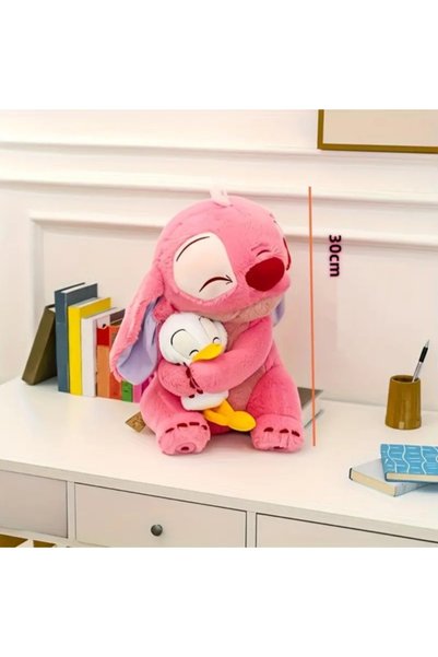 OEM Jucărie de pluș Stitch cu rață, 25 cm, albastră