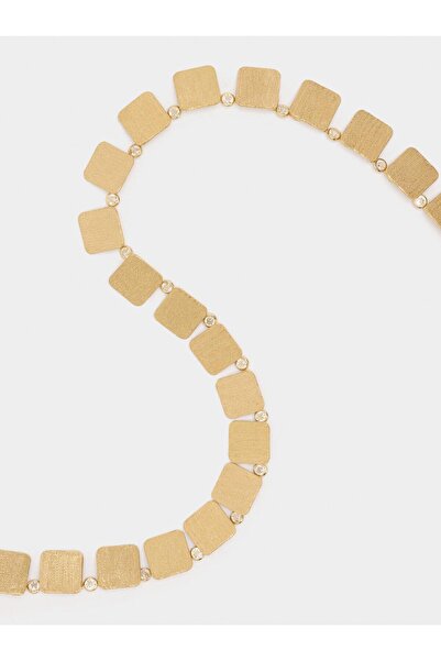 PARFOIS Kare ve Zirkonlu Kısa Kolye