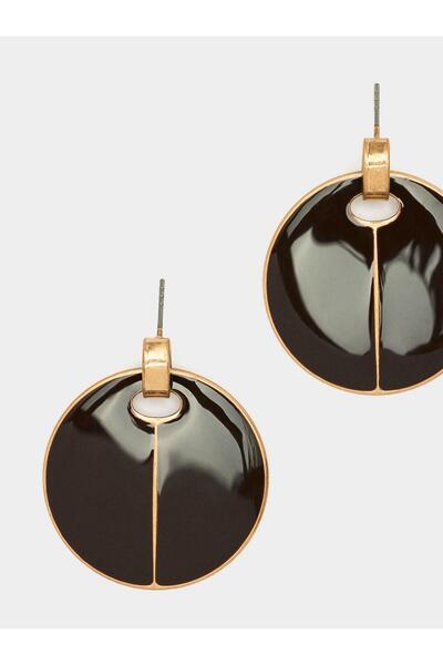 PARFOIS Mineli Yuvarlak Küpe