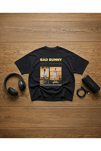 STİL-X Μπλουζάκι Bad Bunny με στάμπα, Unisex, 100% βαμβακερό, Oversize