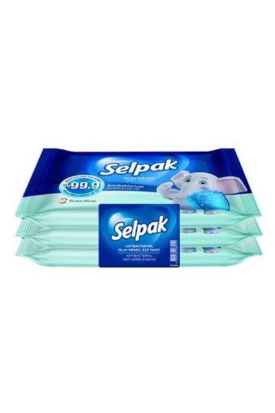 Selpak 4 Wet Pocket Wipes 3 X 15 Packs