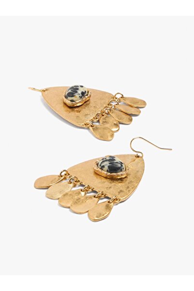 PARFOIS Taşlı Üçgen Küpe