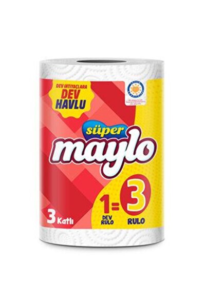 Maylo 3 مناشف عملاقة فائقة الجودة 1 = 3 رولات
