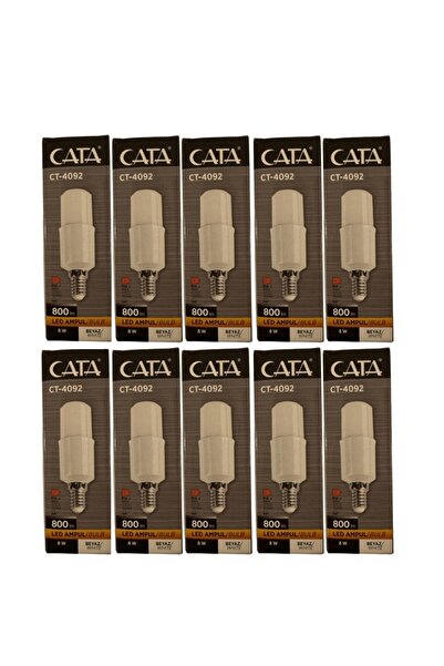 Cata CT-4092 KAPSÜL AMPUL BEYAZ IŞIK 6400K 8W 10 ADET