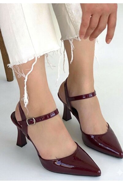 COjans Suden Burgundy Patent Leather Heeled Shoes