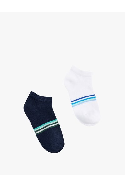Koton Multicolored Striped 2-Pack Socks