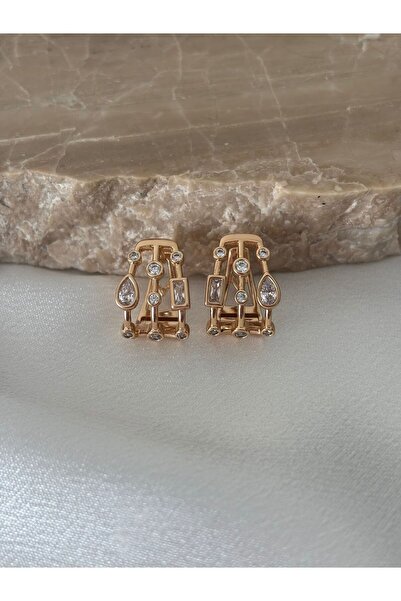 XUPING JEWELRY Zircon Stone Detailed Xuping Steel Earrings