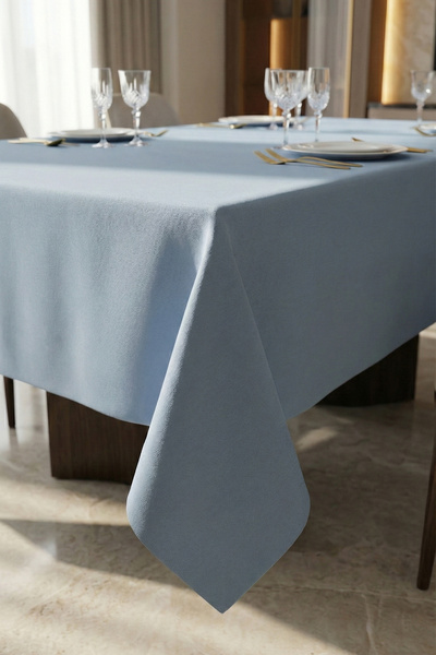 decofav hidrofug P cu amestec de bumbac Premium Albastru M față de masă – Col...