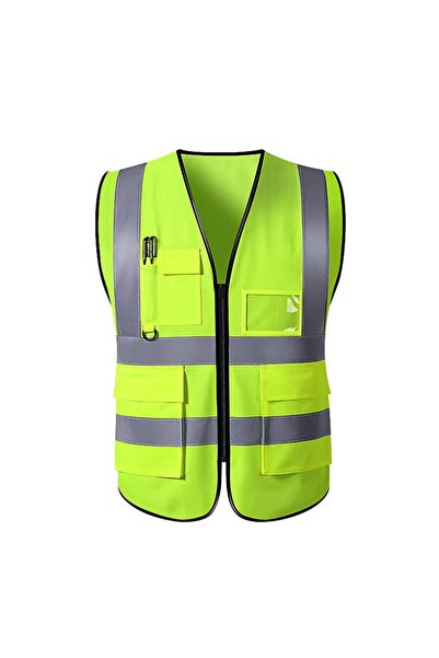 Interbabis Vestă reflectorizantă avertizare Manager 120 gsm poliester cu ferm...