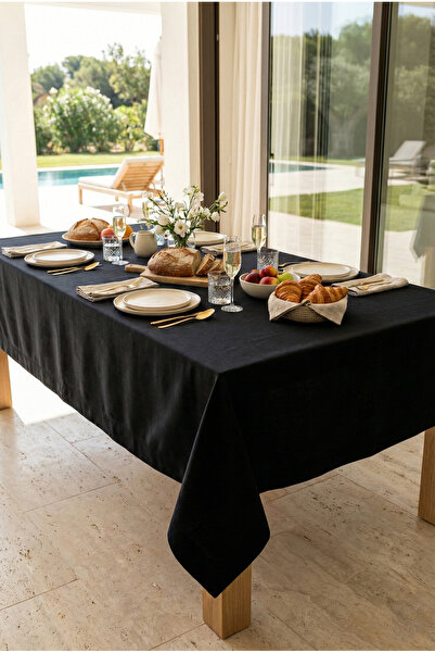 decofav hidrofug P cu amestec de bumbac Premium Negru M față de masă – Colț d...