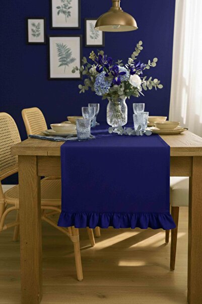 decofav Volane decorative albastru cobalt Albastru napron – hidrofug P cu ame...