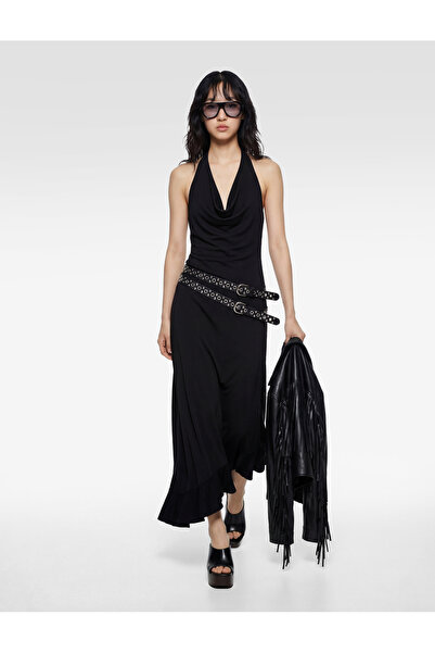 Koton Rochie midi asimetrică croială decolteu larg fără mâneci