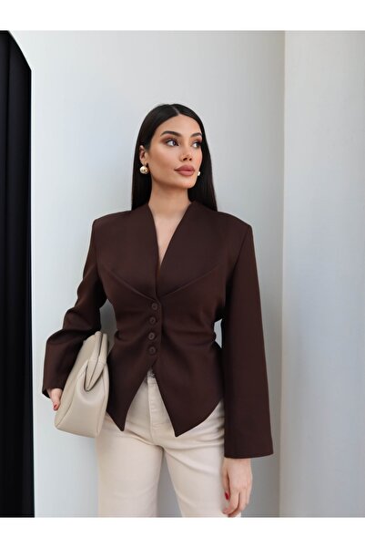 ESRAHELVACI Waist Tie Detailed Blazer Jacket