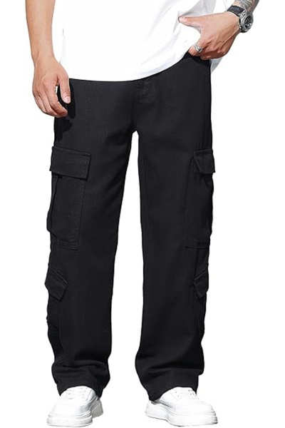 OEM Lightweight cargo pants for men, durable, black S