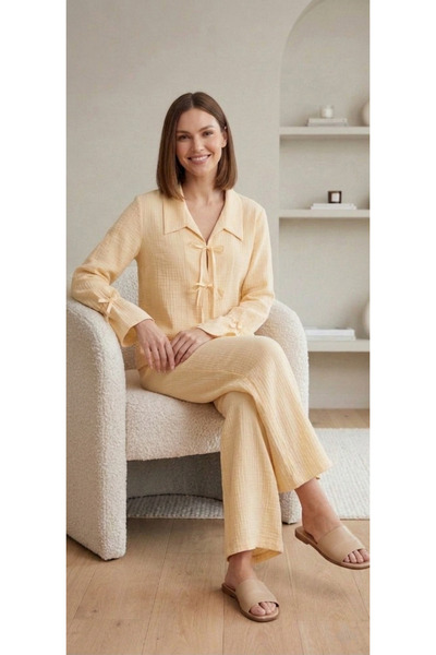 La Luna & Shine Kadın Uzun Kollu Pijama Takımı