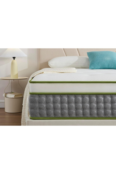 OEM Saltea ortopedic 90x200x22 cm din arcuri și spumă cu husă detașabilă și l...