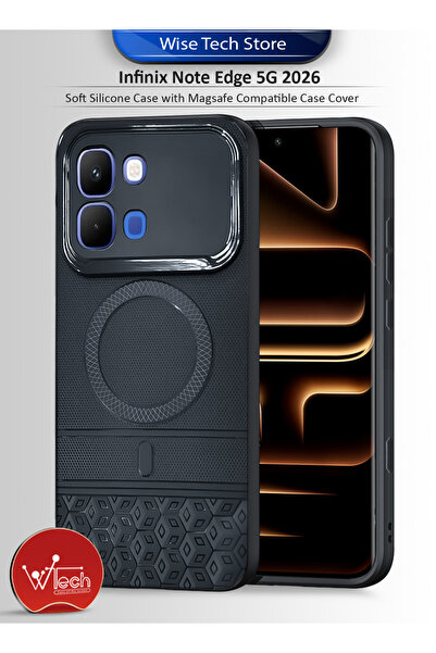 Wtech جراب سيليكون ناعم لهاتف إنفينيكس نوت إيدج 5G 2026 مع غطاء متوافق مع ماج...
