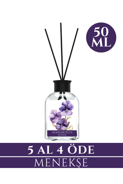 homeartplus Menekşe Oda kokusu bambu esansiyel uçucu yağ 50 ml