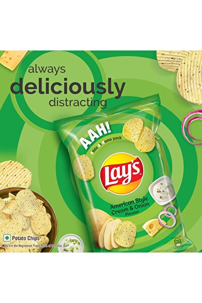 Lay's Lays Cream & Onion Indian Import 48g