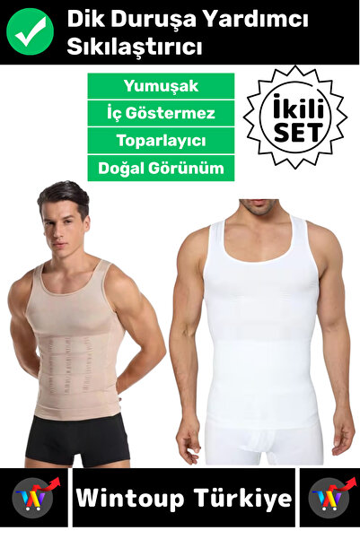 Wintoup # Corset pentru bărbați care nu se vede sub haine, ajută la menținere...