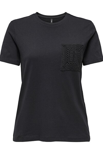 ONLY Onlenja Lıfe Μαύρο Γυναικείο T-Shirt 15369258