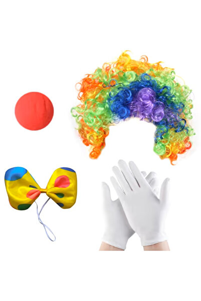 OEM Clown costume accessories, 4-piece set
