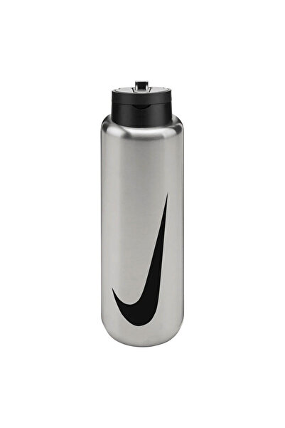 Nike Stainless Steel Recharge Straw Bottle 32 Oz Unisex Beyaz Çelik Antrenman...