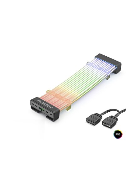 AyrStore Silikon Işıklı Bükülebilir Argb Light Board 24 Pin - Siyah ND2801