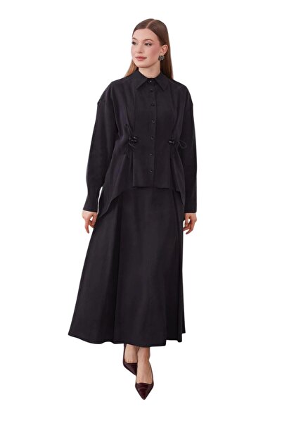 Levidor Γυναικείο Σετ Φούστας με Λεπτομέρεια Διακόσμησης με Χάντρες