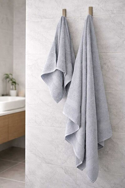 vanillasoft 2'li Battal Boy Banyo Havlu Seti