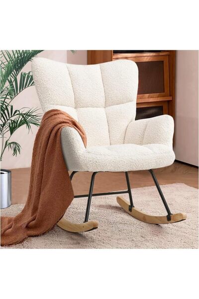 Generic Modern White Rocking Chair