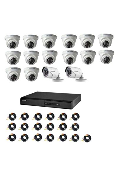 Hikvision Hikvision 16-camera, 16-channel home security camera kit with digit...