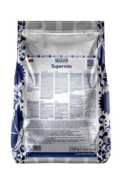 Fabbri pudra baza pentru inghetata aromă intensă de lapte Supermix 2.5kg