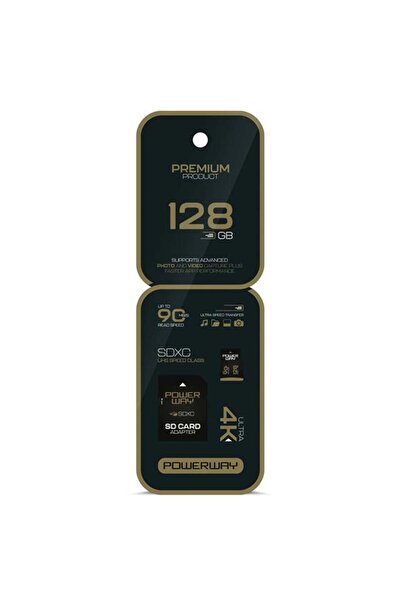 Epilons بطاقة ذاكرة Powerway سعة 128 جيجابايت بسرعة 90 ميجابايت/ثانية تدعم تق...