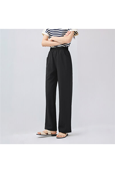 Giordano Women’s Mid-Rise Loose Fit Elastic Waist Pants | Online Exclusive