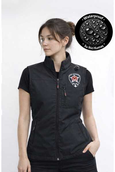 El Capitan Unisex Nakış İşlemeli Özel Güvenlik Yeleği 4 Cepli Astarsız Yazlık...