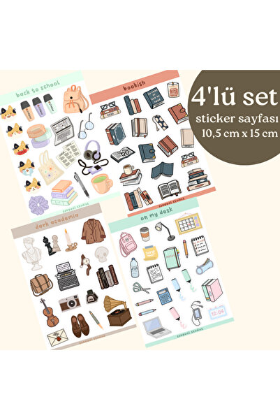 Songwol Studios Student Themed Sticker Set, Decal, Agenda Bullet Journal, Lab...