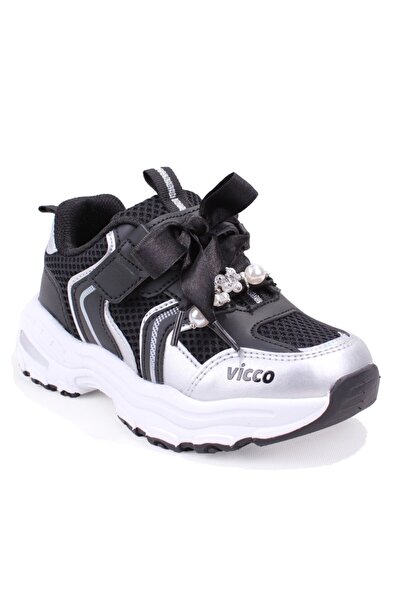 Vicco Minni 346F26Y124 Siyah Günlük Ortopedik Kız Çocuk Spor Ayakkabı