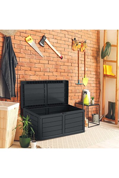AyrStore Violet Clean Garden 320 LT Kilitli Tekerlekli Bahçe Depolama Sandığı...