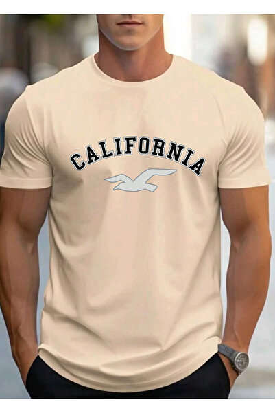 SUNFREE CALIFORNIA cu imprimeu Tricou obișnuit de vară pentru bărbați, pachet...