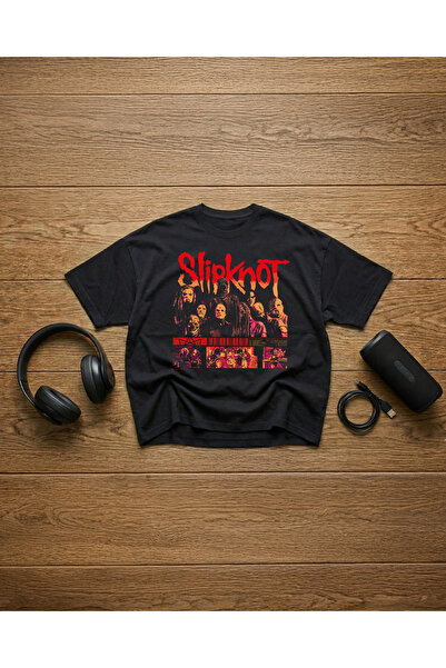 STİL-X Slipknot Printed Unisex 100% Cotton Pack Oversized T-Shirts