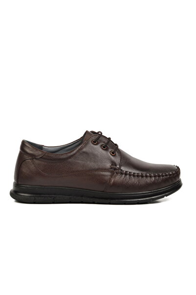 Aspor Brown Genuine Leather Men's Casual Shoes