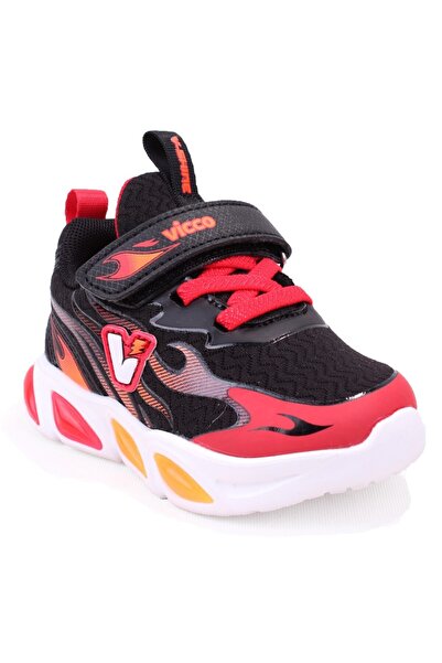 Vicco Coin 346b25y211 Red Orthopedic Days Lighted Boys' Sports Shoes