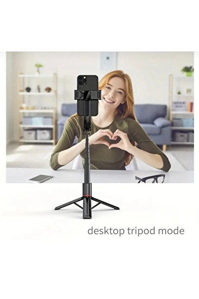 Twinix Uzaktan Kumandalı 180 Cm Uzayan Alüminyum Tripod Ve Selfie Çubuğu Telefon, Kamera, Ve Gopro Uyumlu
